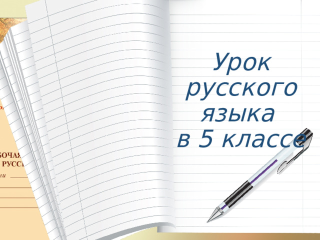Урок русского языка в 5 классе 