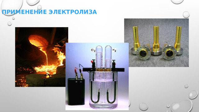 Применение электролиза 