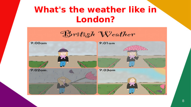 What's the weather like in London?   