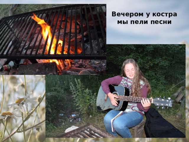 Вечером у костра мы пели песни 