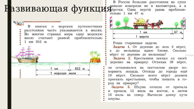 Развивающая функция 