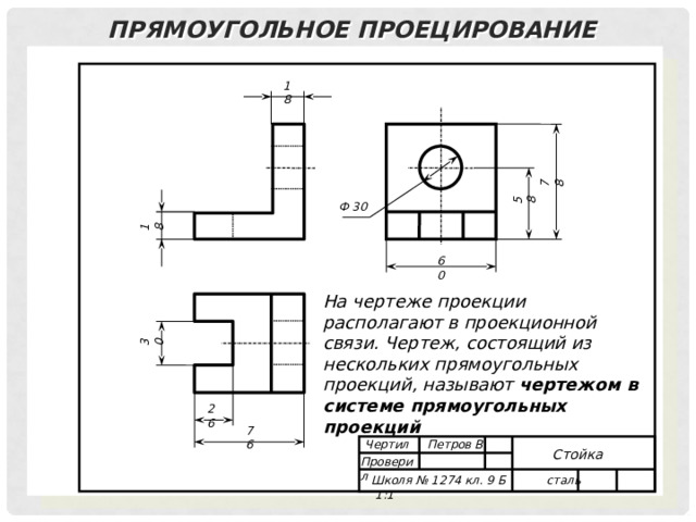 Черчение . Виды на чертеже. Урок 3.