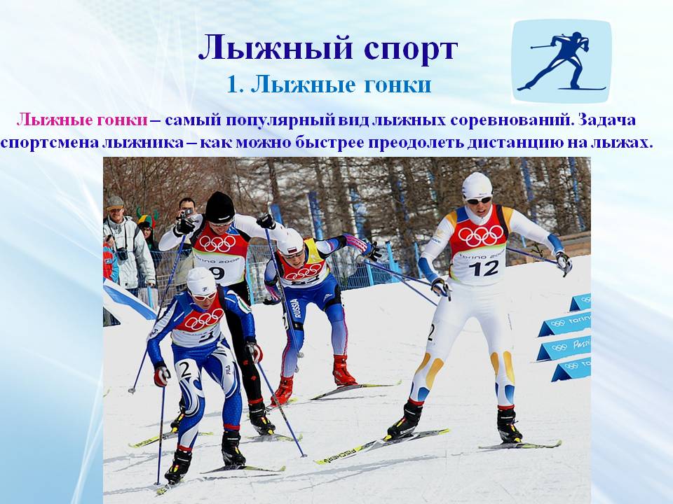 Зимние виды спорта проект 4 класс