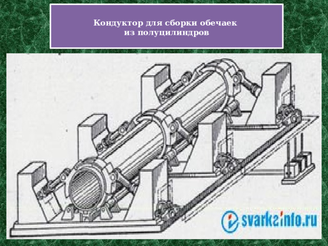  Кондуктор для сборки обечаек  из полуцилиндров   