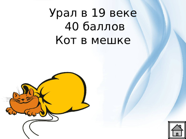 Урал в 19 веке  40 баллов  Кот в мешке 