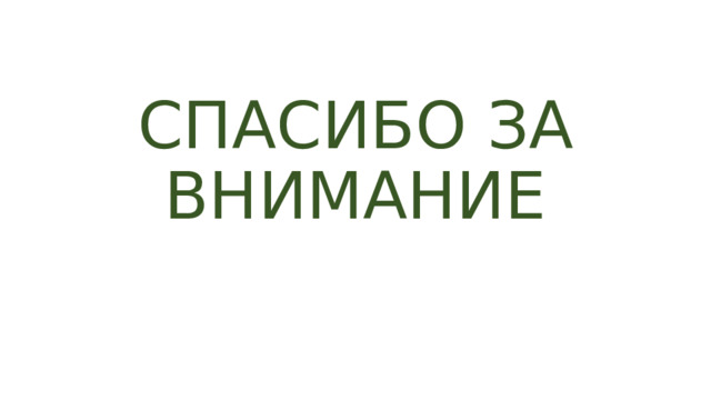 СПАСИБО ЗА ВНИМАНИЕ 