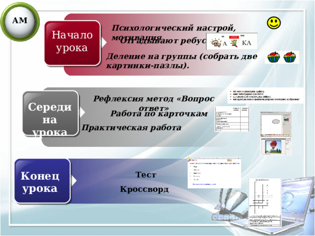 Разработка урока контрольная работа