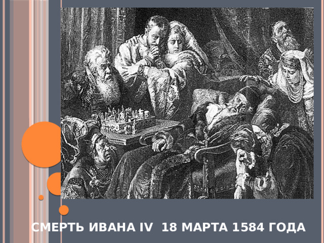 Смерть Ивана IV 18 марта 1584 года 