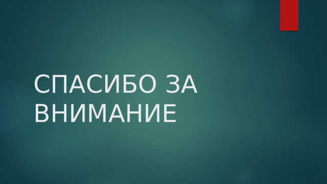 СПАСИБО ЗА ВНИМАНИЕ 
