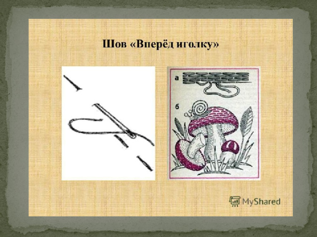 Простой рисунок для вышивки для детей швом иголка вперед