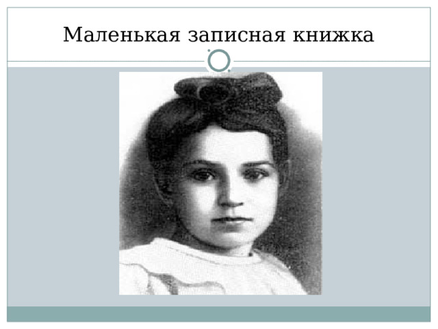 Маленькая записная книжка 