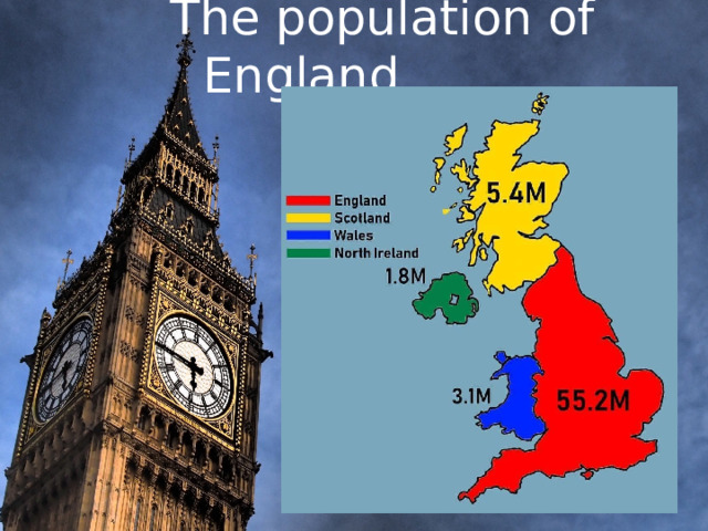  The population of England    