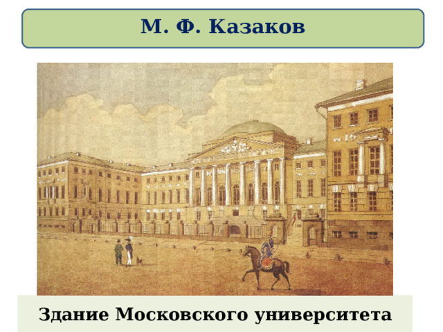 М. Ф. Казаков Здание Московского университета 
