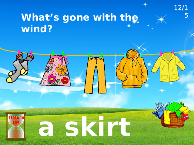 12/15 What’s gone with the wind? a skirt TIME’S UP 