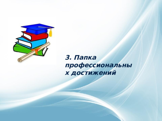 3. Папка профессиональных достижений 