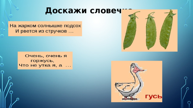 Доскажи словечко 
