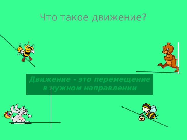 Что такое движение? Движение - это перемещение в нужном направлении 