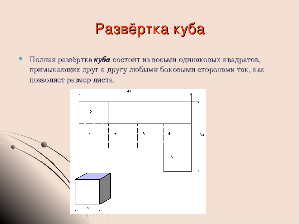 Объем и объемные формы развертка 3 класс презентация школа россии