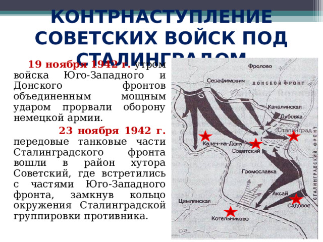 События обозначенные на схеме являются частью коренного перелома в ходе