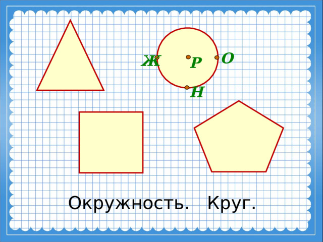 О Ж Р Н Окружность. Круг. 5 