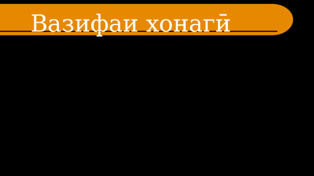 Вазифаи хонагӣ 