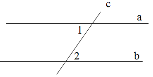 На рисунке угол 1 равен углу 2 каково взаимное расположение прямых а и b