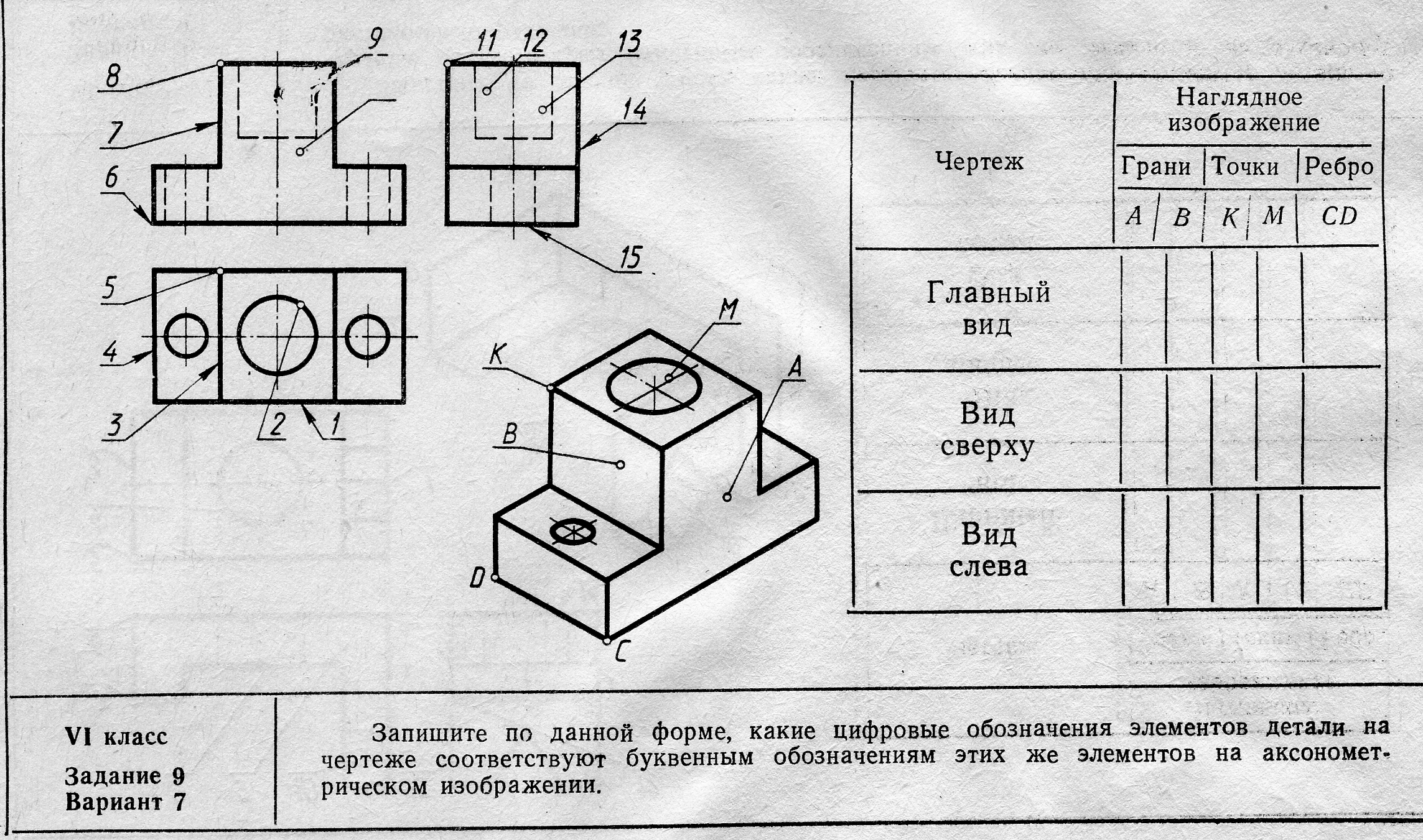 Виды на чертеже