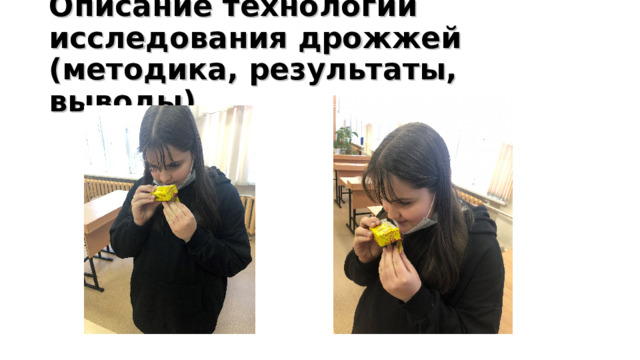 Описание технологии исследования дрожжей (методика, результаты, выводы) 