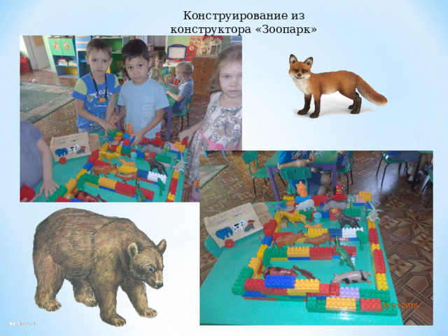 Конструирование из конструктора «Зоопарк» 