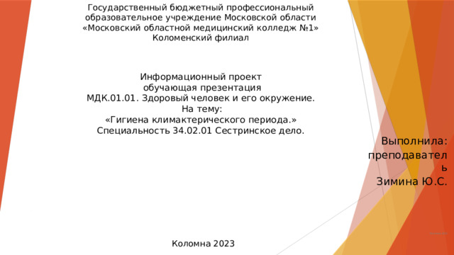 Информационный проект презентация