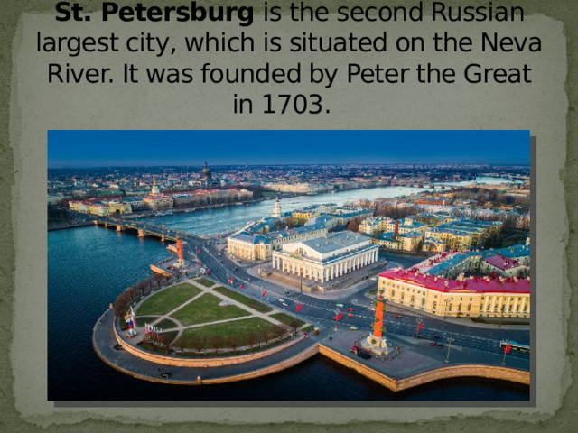 Sights of saint petersburg презентация на английском