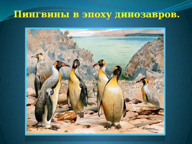 Пингвины в эпоху динозавров. 