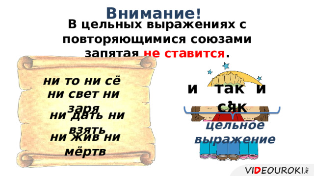 Ни то ни се это. Цельные выражения с повторяющимися союзами.