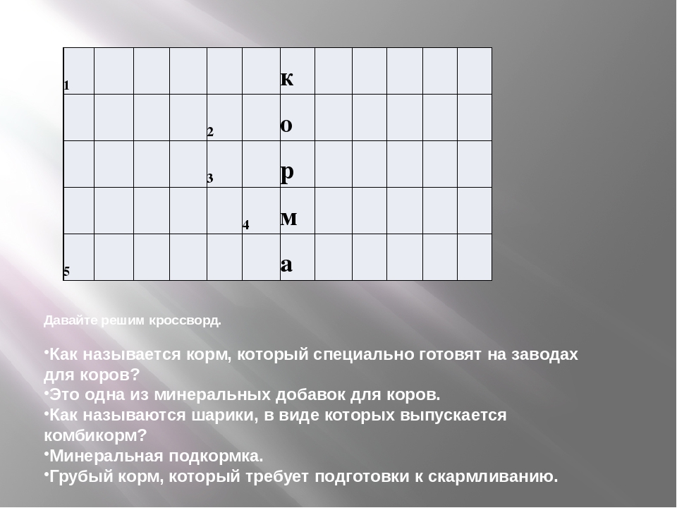 Заготовка Документа Сканворд