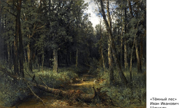 «Тёмный лес» Иван Иванович Шишкин 