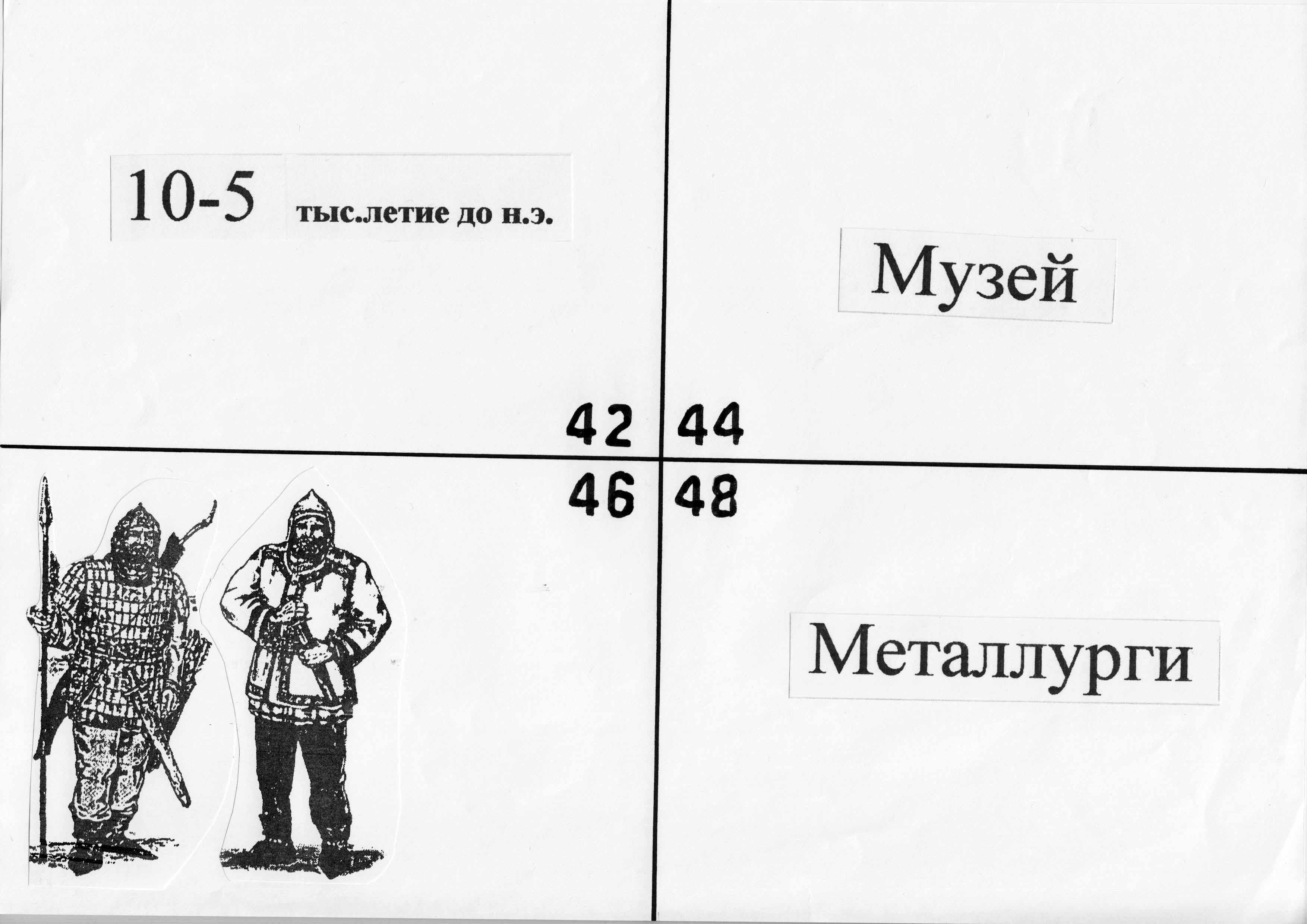 Краеведческое лото по древней и средневековой истории Сибири