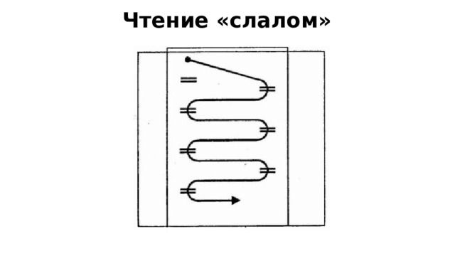 Чтение «слалом» 