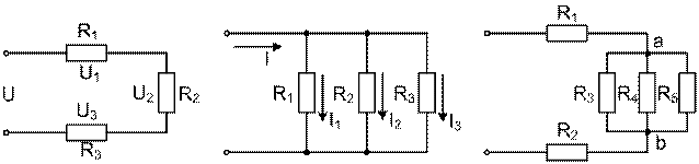 Определите схему соответствующую собранной цепи. Исследуется электрическая цепь собранная по схеме представленной. Подключение приемников с общим плюсом.