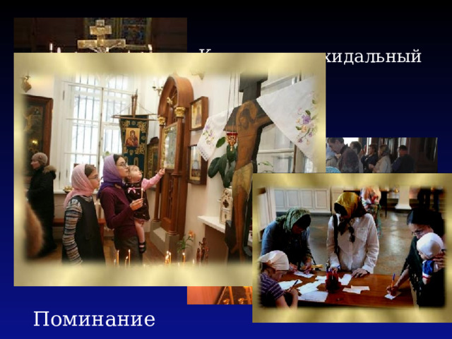 Канун – панихидальный столик Поминание 