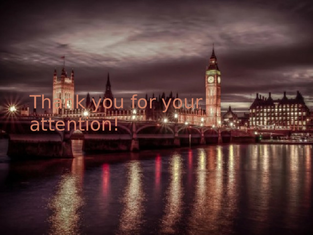 Thank you for your attention! 