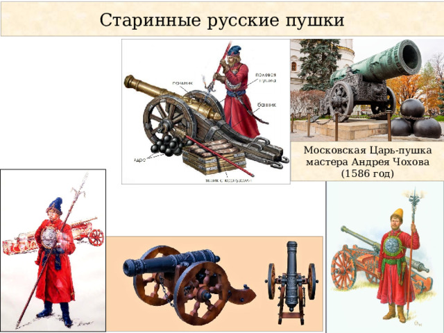 Старинные русские пушки Московская Царь-пушка мастера Андрея Чохова (1586 год) 