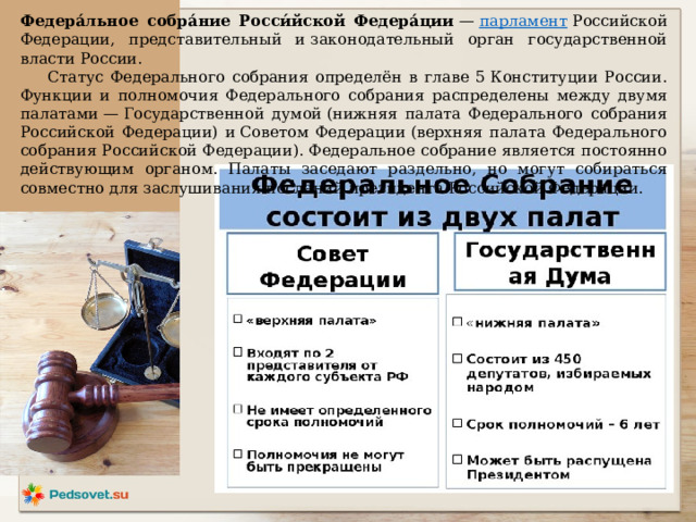 Определение собрание всех горожан новгорода. Функции парламента РФ по Конституции.