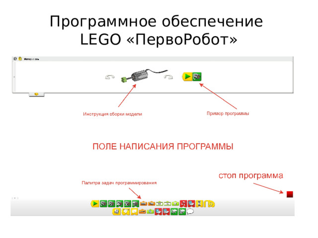 Программное обеспечение  LEGO «ПервоРобот» 