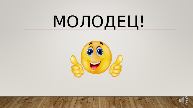 МОЛОДЕЦ! 