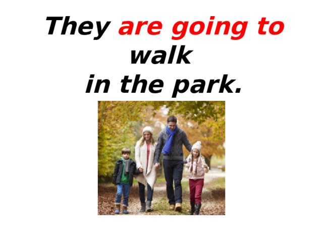 They are going to walk  in the park. 