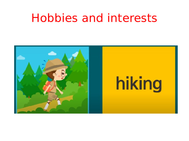 Hobbies and interests 