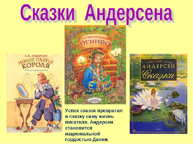 Ганс христиан андерсен сказки презентация 2 класс