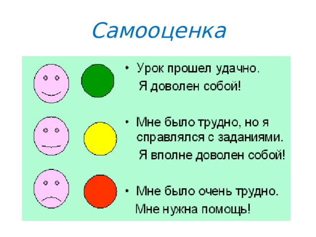 Самооценка урока учителем образец