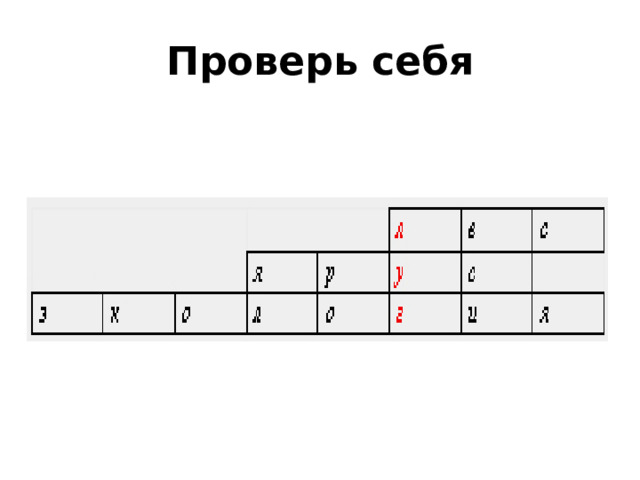 Проверь себя 
