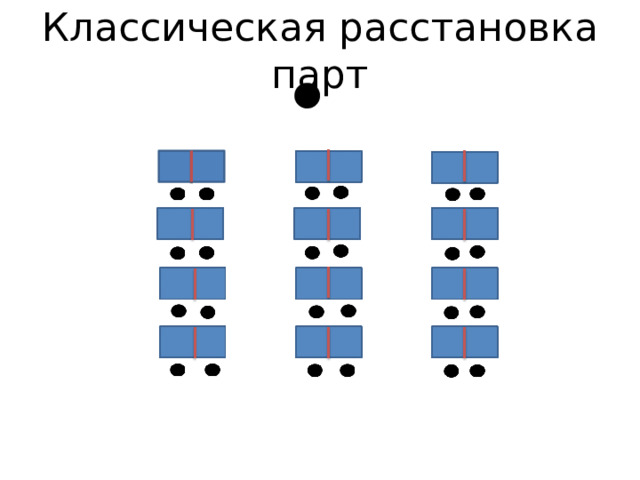 Расстановка парт в школе